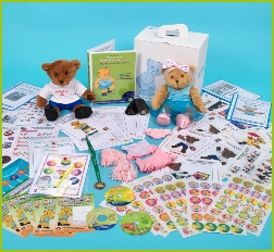 Photo of contents of Junior Ballet syllabus,cds,stickers,awards