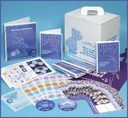 Photo of contents of Junior Ballet syllabus,cds,stickers,awards