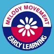 Melody Bear logo.  Copyright R Beeton, J Ewing Melody Movement Early Learning