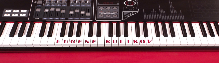The creative keyboard of composer Eugene Kulikov