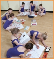 Photograph of ballerinas working on the Melody Movement Ballet Classique challenges