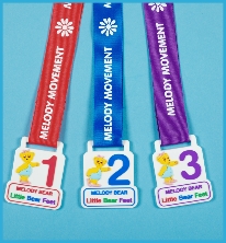 Little Bear Feet toddler medals