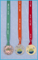 Photo of medals from the Melody Movement preschool dance curriculum