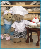Melody Bear visits the baker
