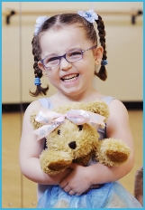 Danced aged 3 holds Melody Bear