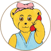 Melody Bear on the telephone