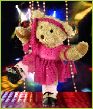 Photo of Melody Bear disco dancing