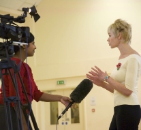 Jill Bridger, author of Melody Bear, is interviewed for ITV news