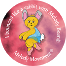 Graphic of dance award sticker copyright R Beeton J Ewing Melody Movement Early Learning
